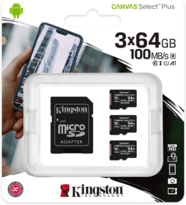 Kingston 64GB microSDHC Canvas