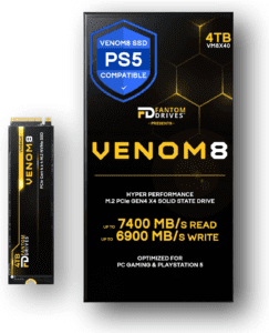Fantom Drives VENOM8 4TB M.2 SSD