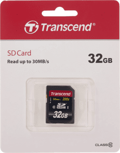 Transcend 32GB SDHC Class 10 Flash Memory Card Up to 30MB/s