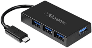Aluratek 4-Port USB 3.1 Type-C Hub - AUHC0304F