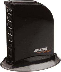 Amazon Basics 7 Port USB 2.0 Hub Tower with 5V/4A Power Adapter
