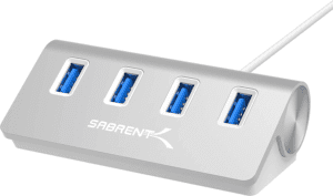 SABRENT Premium 4 Port Aluminum USB