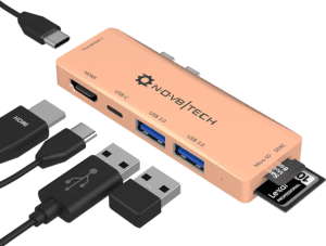 NOV8Tech USB C Hub Adapters Dongle 